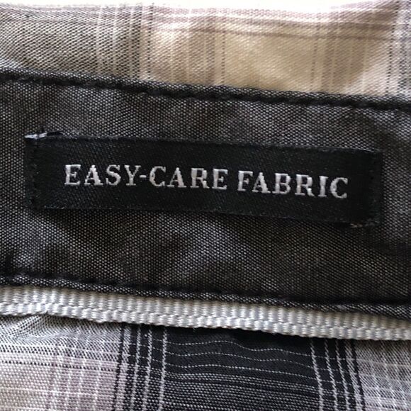 Urban Pipeline Shirt Mens L Button Up Gray Black Plaid Western Cowboy Roll-Tab - Picture 6 of 8